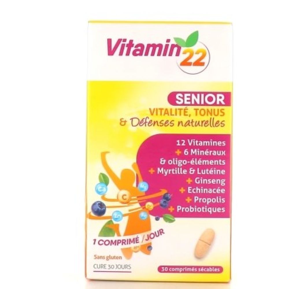 Vitamin'22 - Senior - 30 comprimés sécables