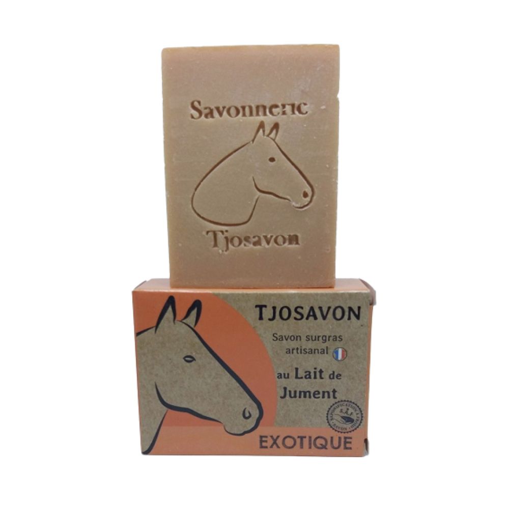 TjoSavon - Savon lait de jument exotique tous types de peaux - 85 g