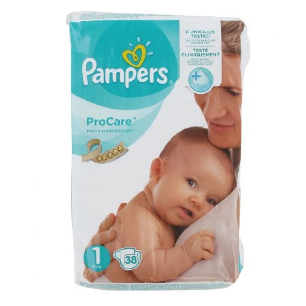 Pampers - ProCare Taille 1 - 38 couches