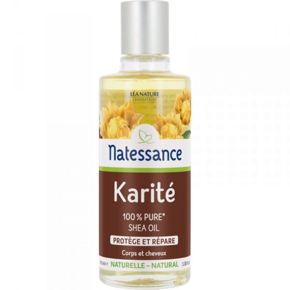 Natessance - Huile végétale de karité 100 % pure - 100 ml