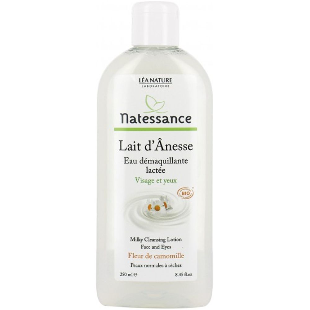 Natessance - Eau démaquillante lactée Lait d'ânesse bio - 250ml