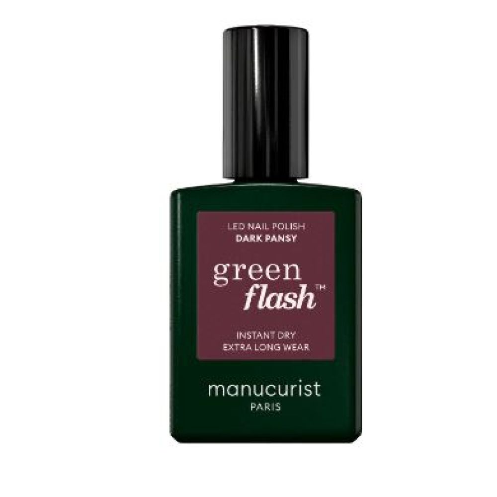 Manucurist - Vernis semi permanent green flash Dark pansy - 15ml