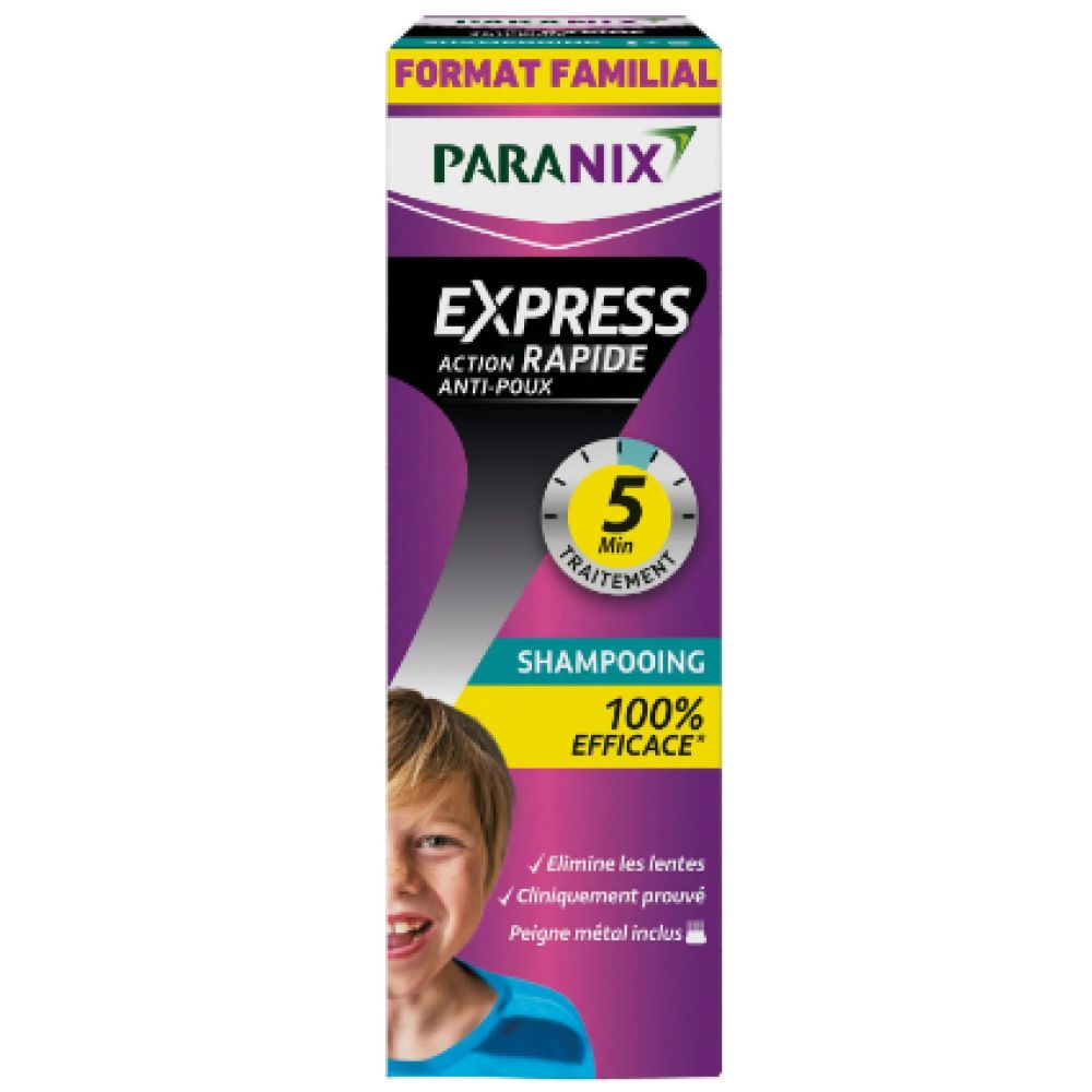 Paranix - Express action rapide anti-poux - Format familial 300mL