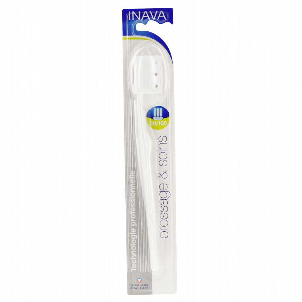 Inava - Brosse à dent souple 20/100 brossage et soin