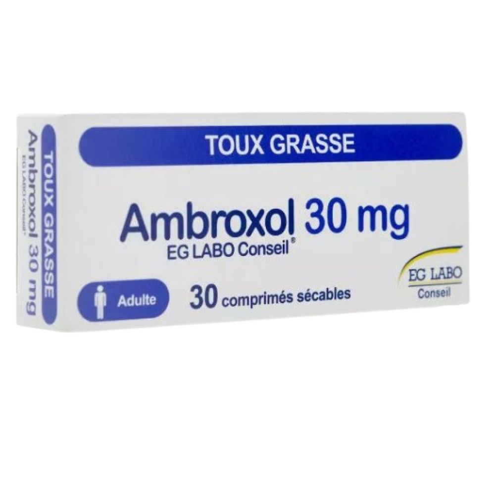 EG Labo - Ambroxol 30mg - 30 comprimés sécables