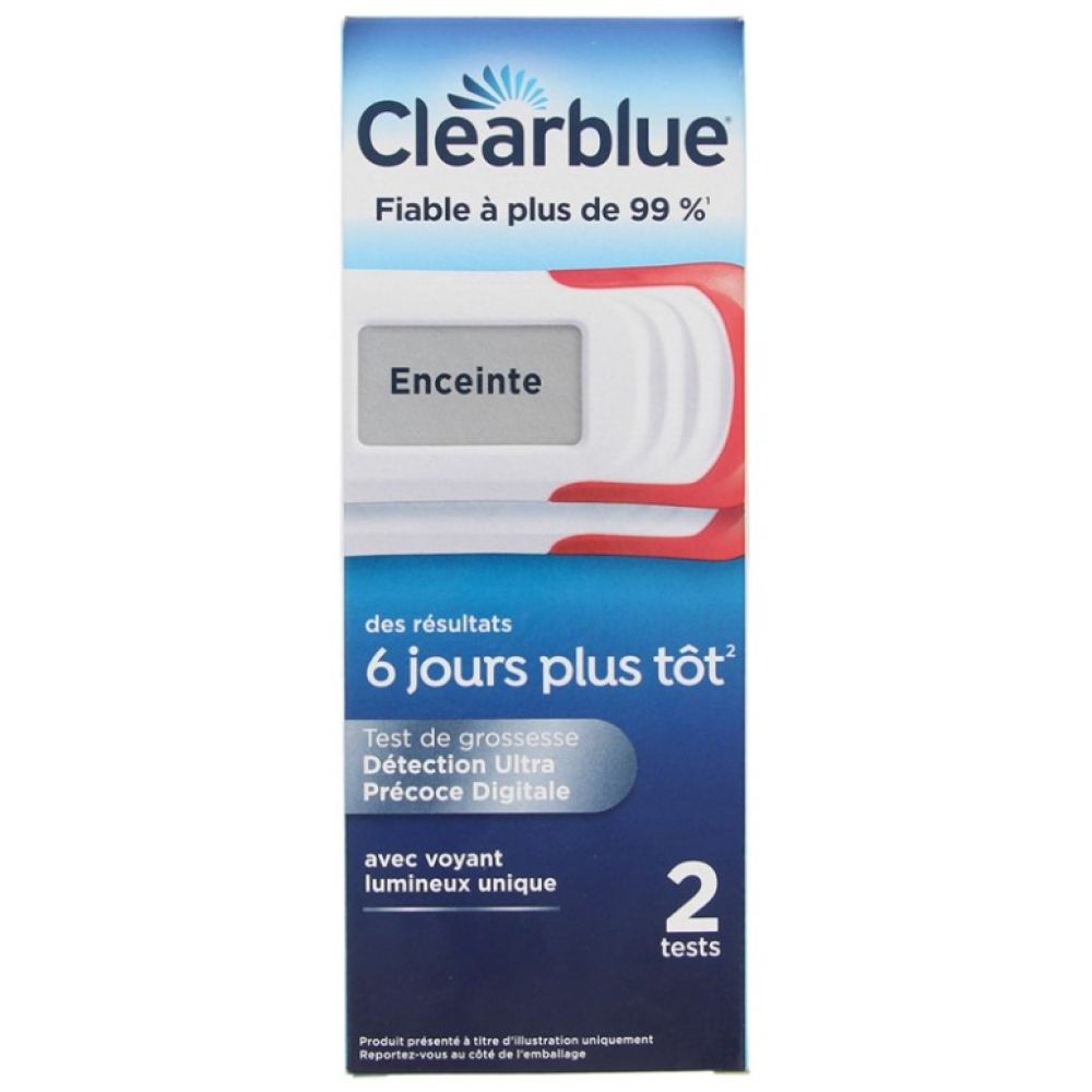 Clearblue - Test de grossesse ultra précoce - 2 tests