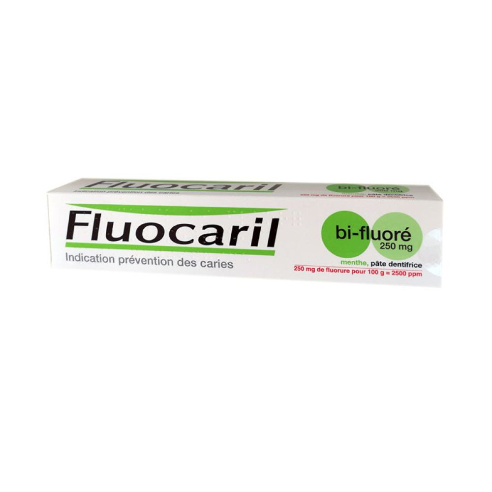 Fluocaril - Dentifrice bi fluoré 250mg prévention des caries menthe - 75ml