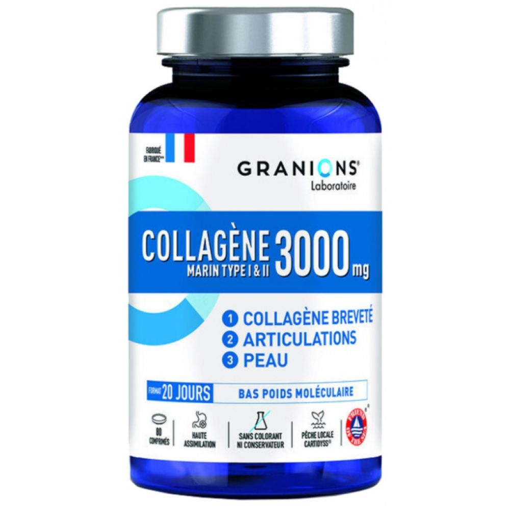 Granions - Collagène marin 3000mg - 80 comprimés