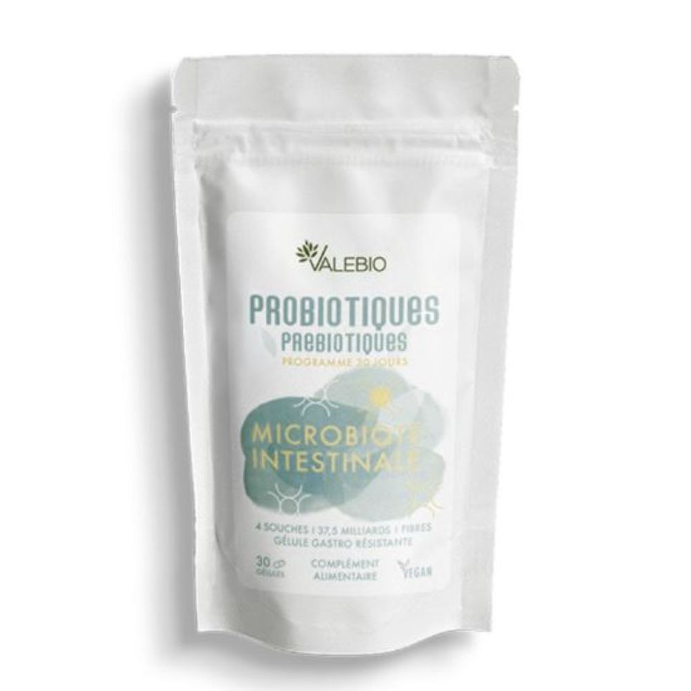 Valebio - Probiotiques  microbiote intestinal - 30 gélules