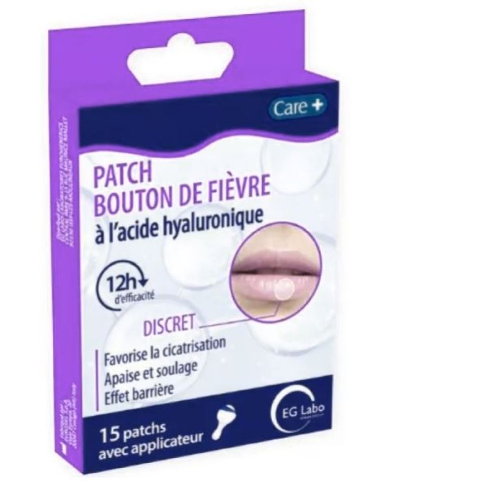 EG Labo - Patch bouton de fièvre à l'acide hyaluronique - 15 patchs