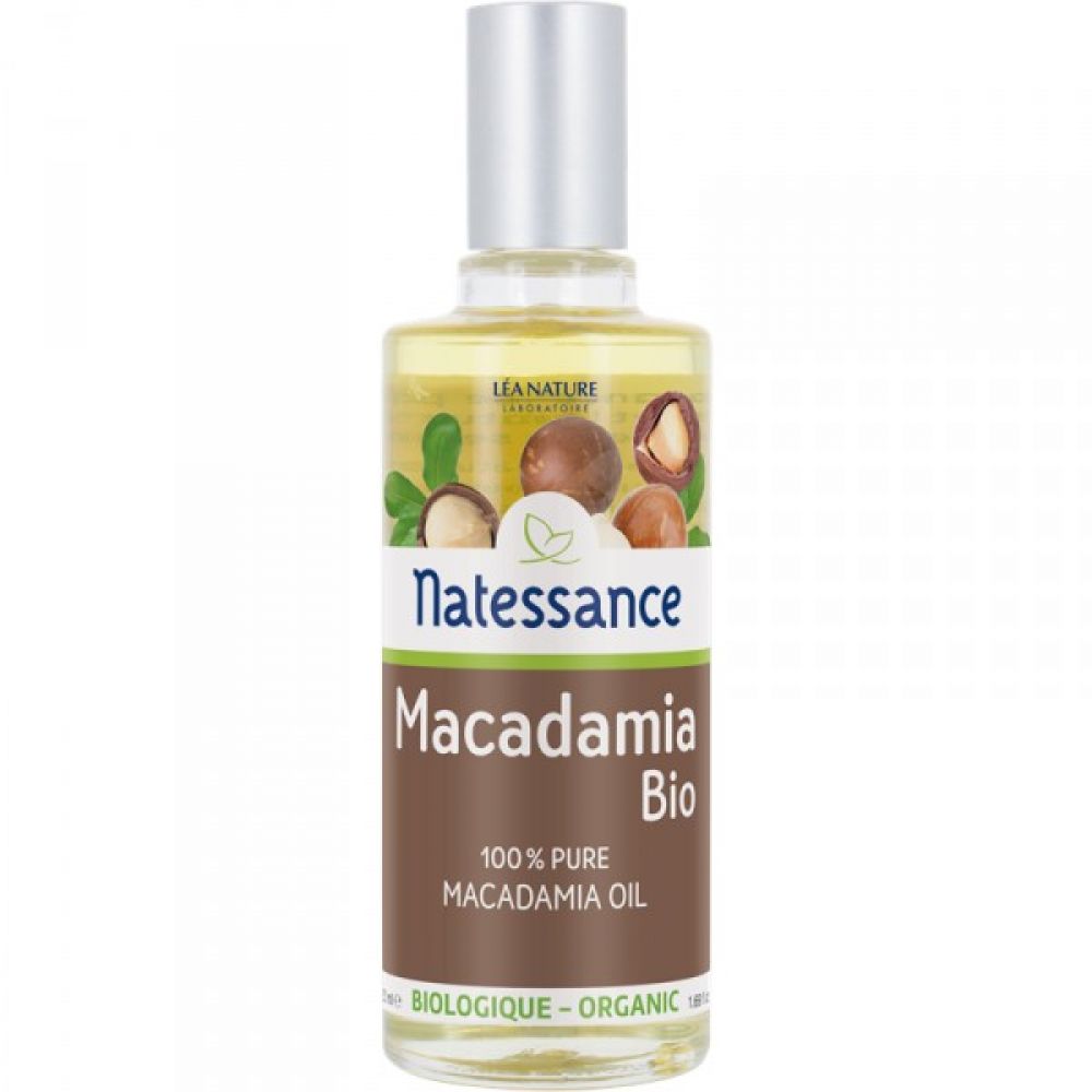 Natessance - Huile végétale de macadamia 100 % pure - 50 ml