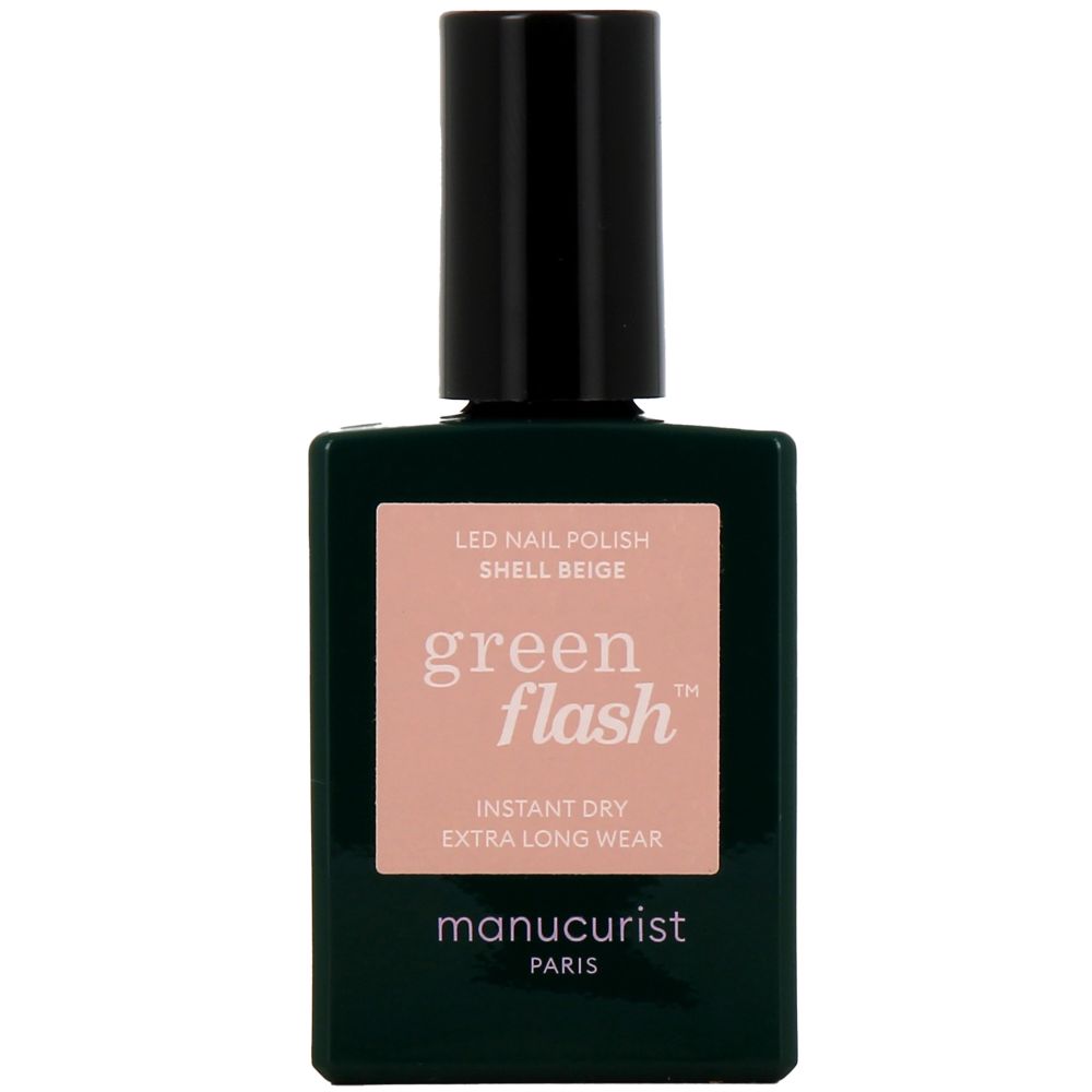 Manucurist - Vernis semi permanent green flash Shell beige - 15ml