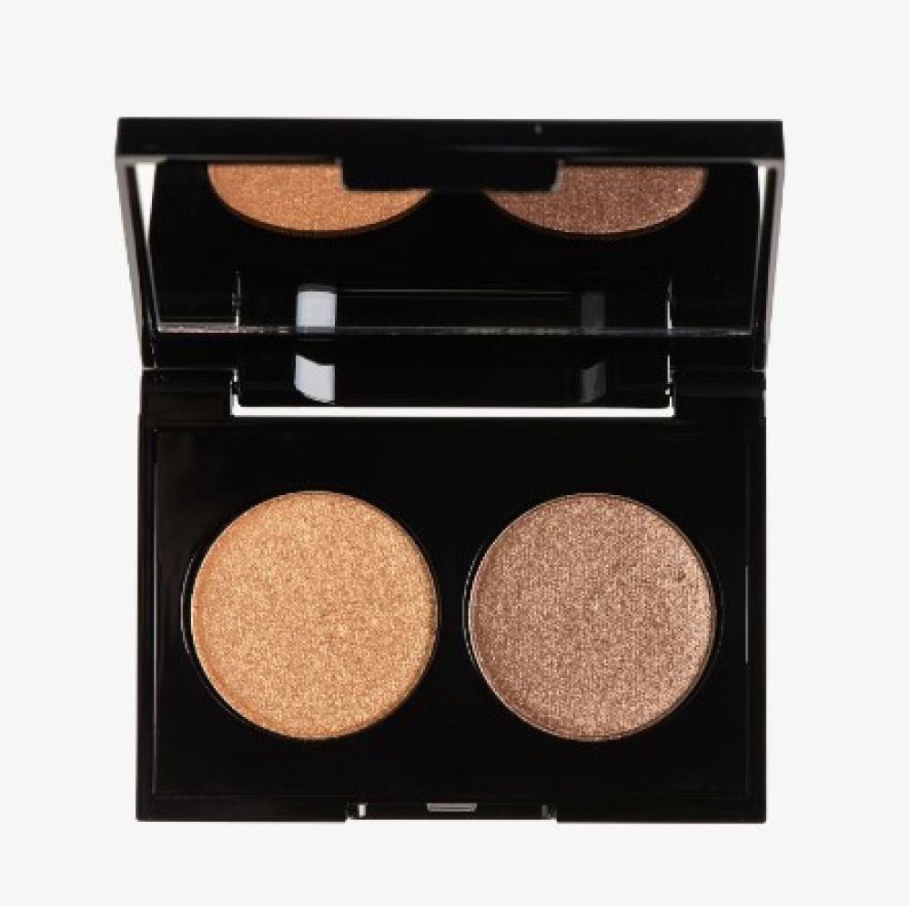 Korres - Volcanic minerals Velvel dual eyeshadow Fards à paupieres 28 Golden amber - 3g