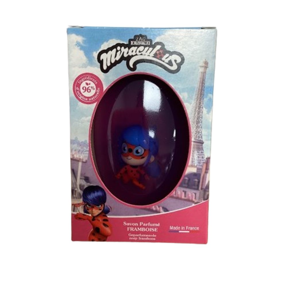 Miraculous - Savon parfumé enfant - 75g+1 figurine