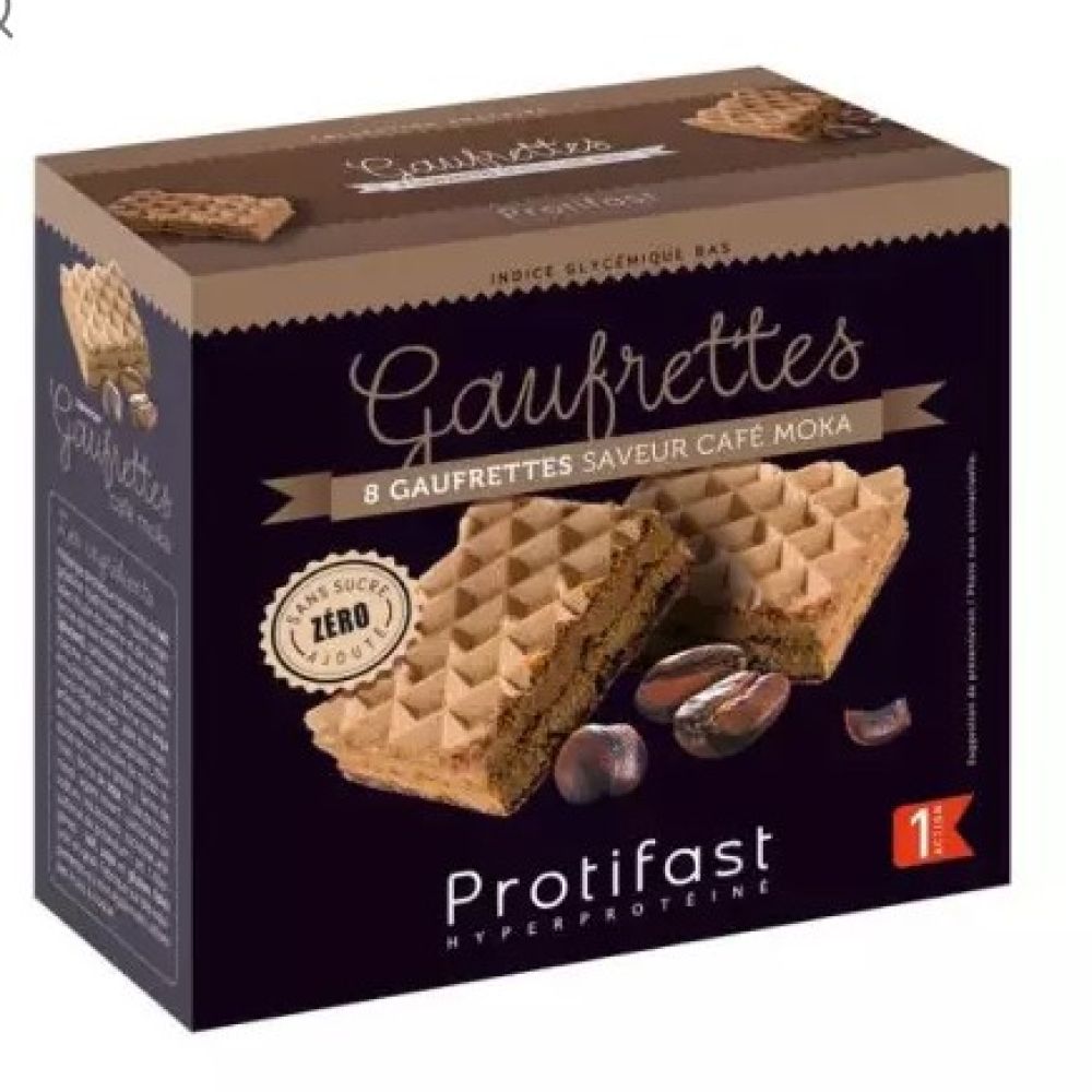 Protifast - 8 gaufrettes saveur café moka