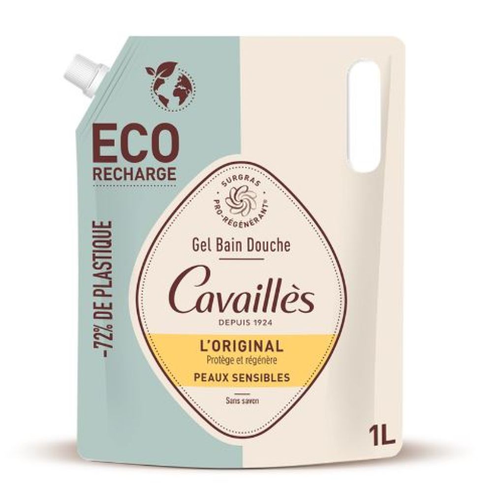 Rogé Cavaillès - Eco Recharge gel bain douche surgras l'original - 1L