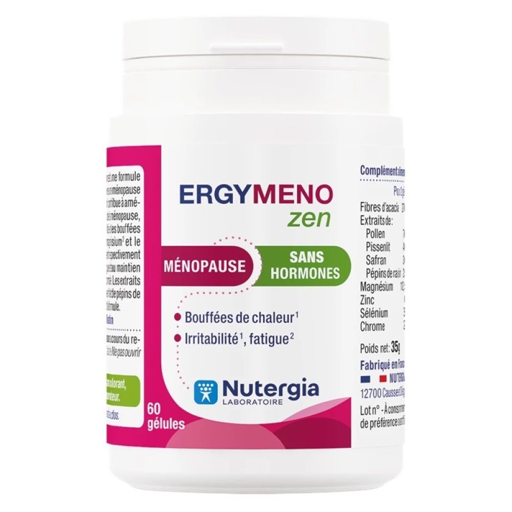 Nutergia - Ergymeno zen ménopause sans hormones - 60 gélules