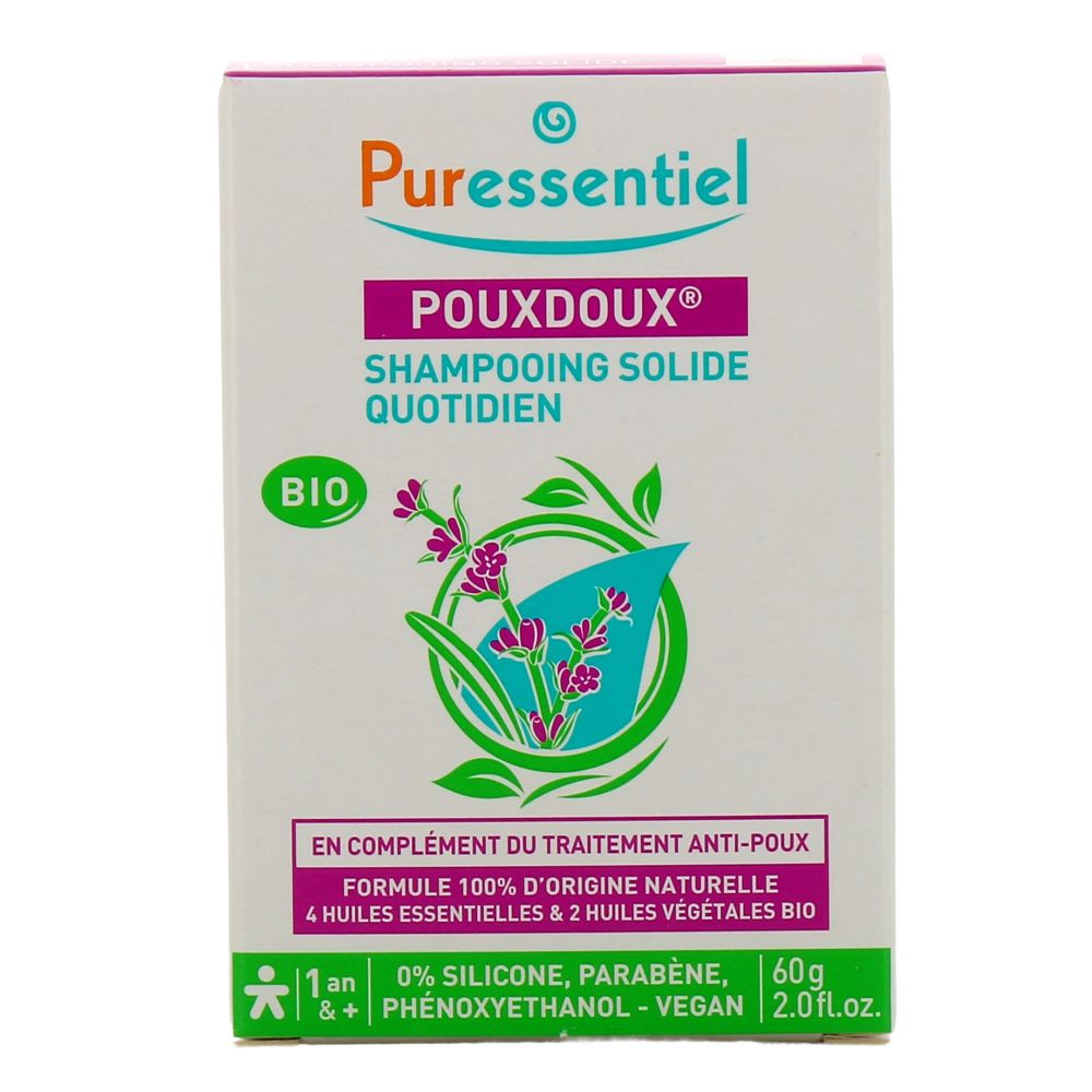 Puressentiel - Pouxdoux shampooing solide quotidien - 60g