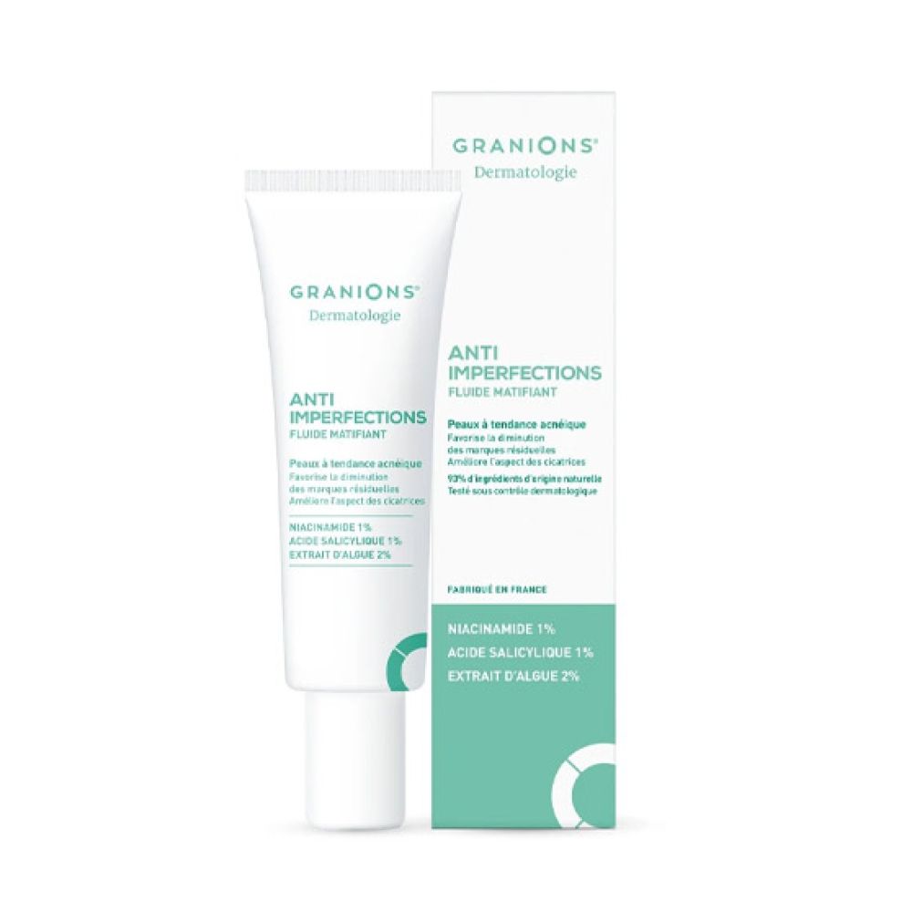 Granions dermatologie - Fluide matifiant anti imperfections - 40ml