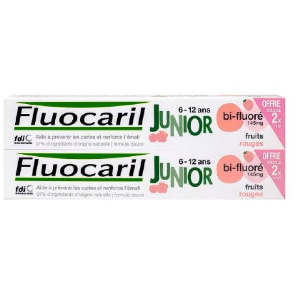 Fluocaril - Dentifrice Junior 7-12 ans Fruits rouges