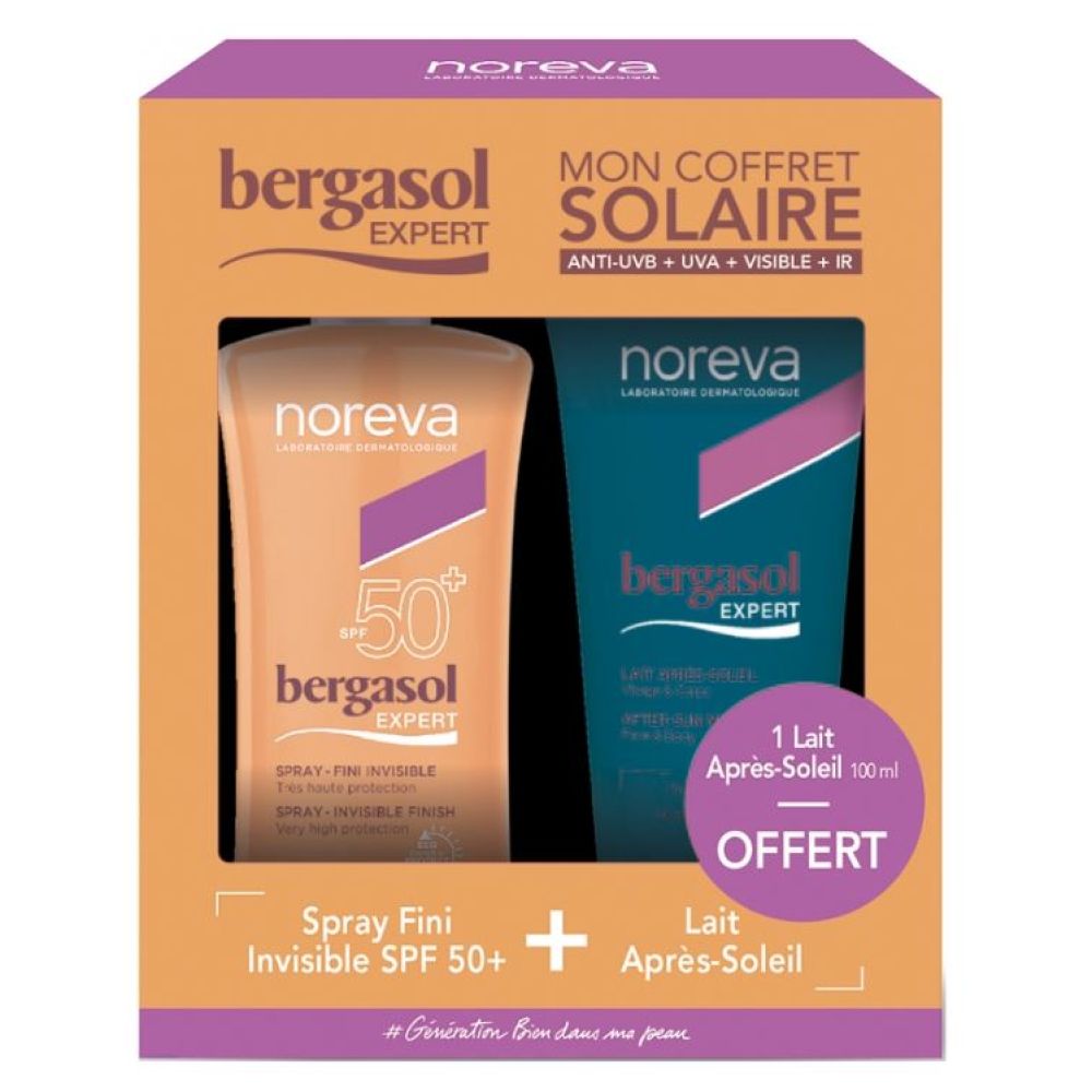 Noreva - Coffret Bergasol spray solaire 125mL + lait après soleil 100mL