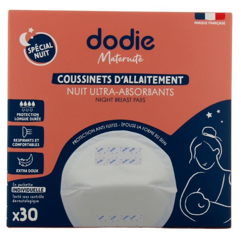 Dodie Allaitement - Coussinets d'allaitement nuit - x30