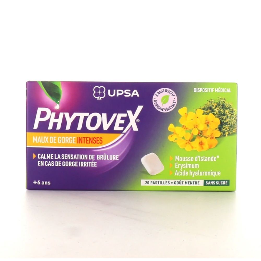 Phytovex - Maux de gorge intense - 20 pastilles