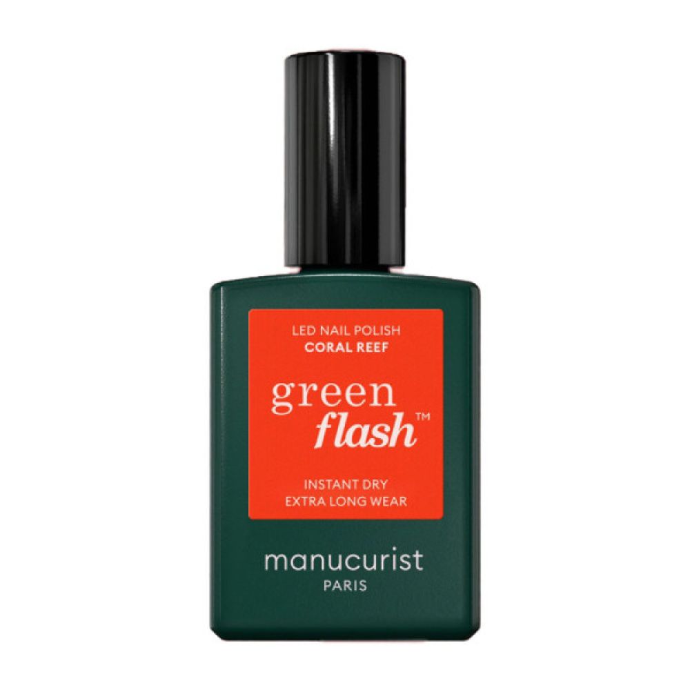 Manucurist - Vernis semi permanent green flash Coral Reef - 15ml