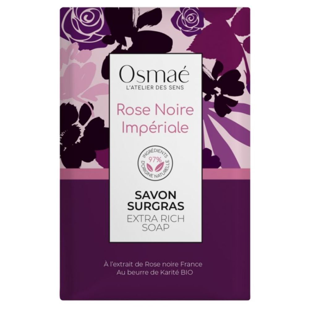 Osmaé - Rose Noir Impériale savon surgras -200g