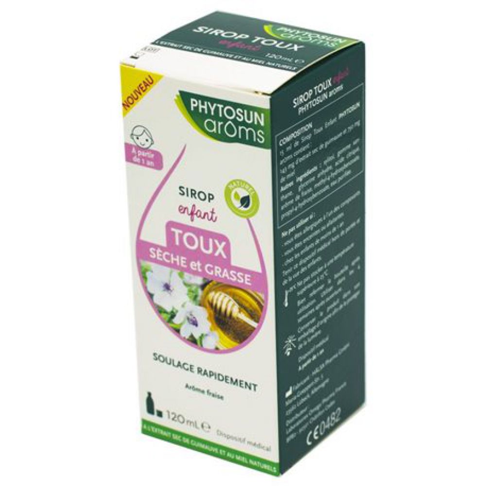 Phytosun - Sirop Toux sèche et grasse enfants - 120ml