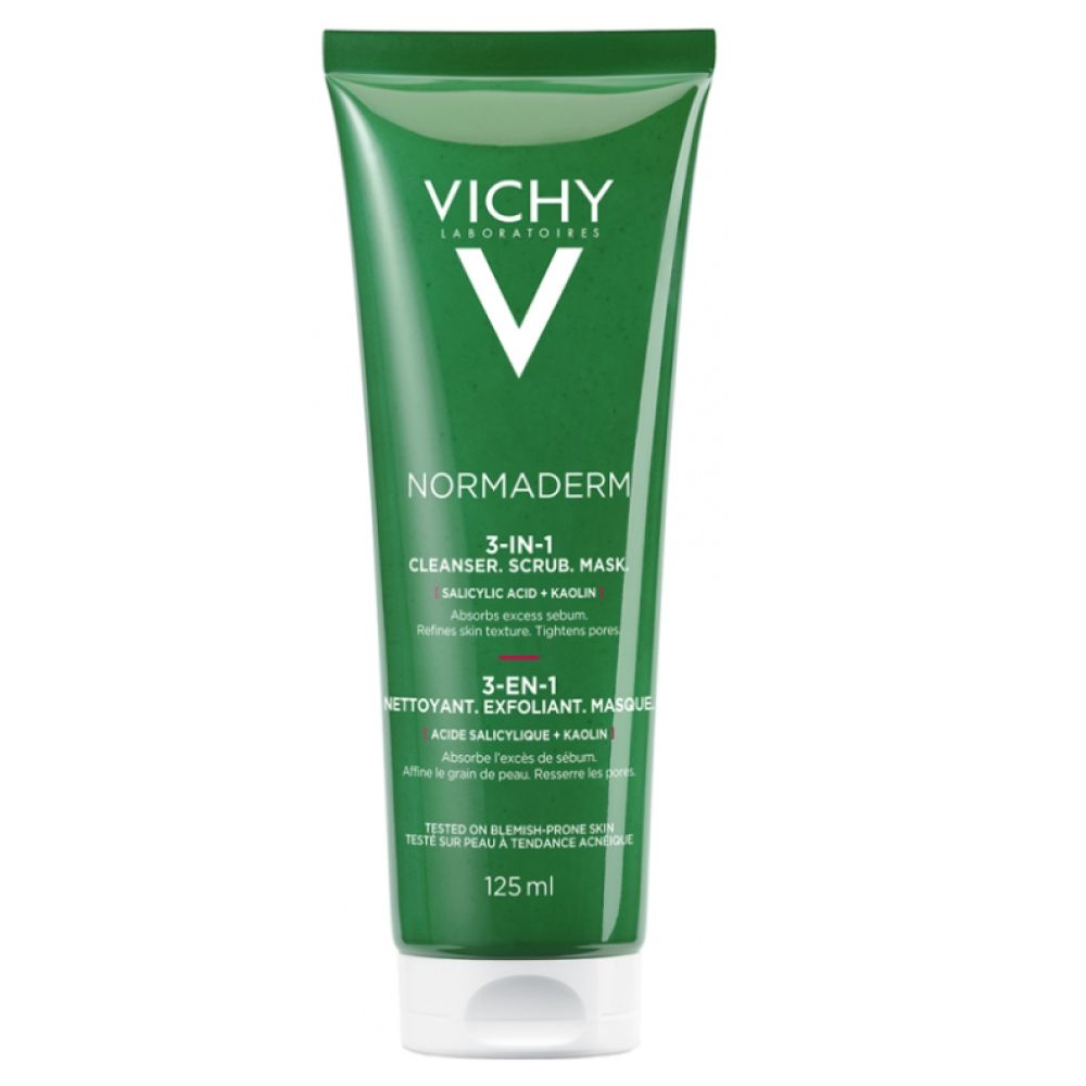 Vichy - Normaderm exfoliant, nettoyant et masque 3 en 1 - 125ml