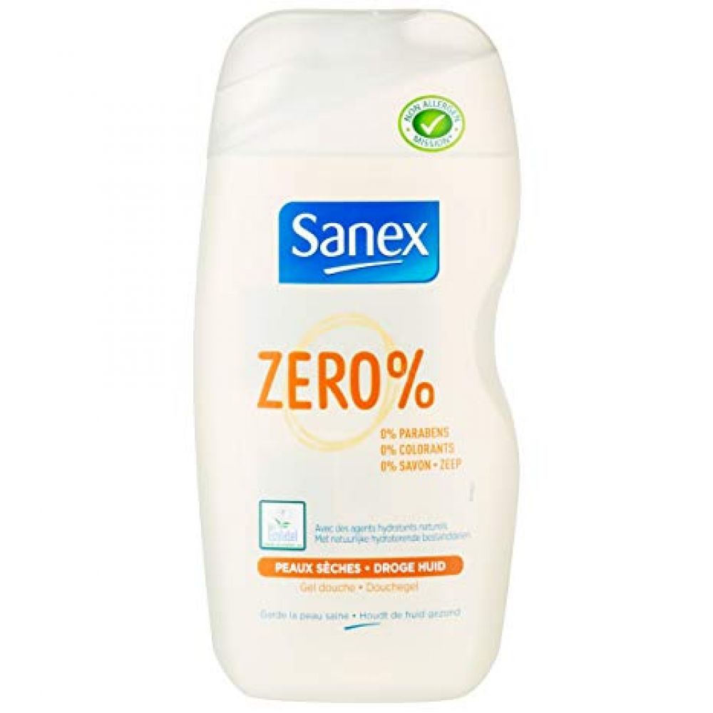 Sanex Zéro Gel douche peaux sèches 500 ml