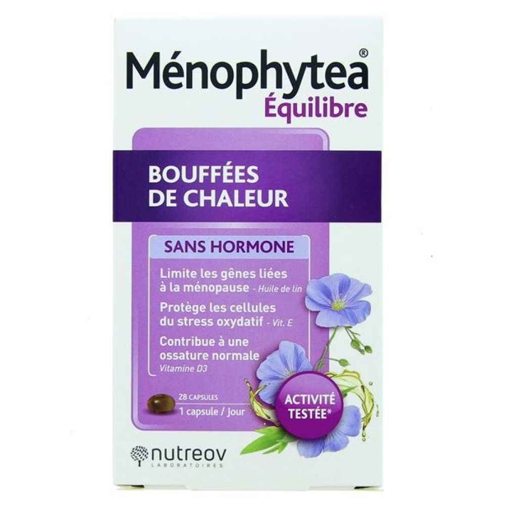 Nutreov - Ménophytea Bouffées de chaleur sans hormone - 28 capsules