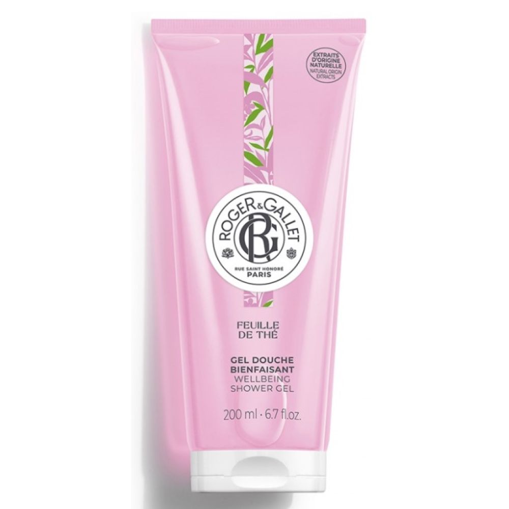 Roger & Gallet - Gel douche bienfaisant feuille de thé - 200mL