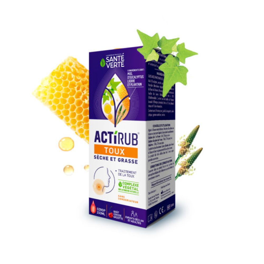 Santé Verte - ActiRub Sirop toux - 125ml