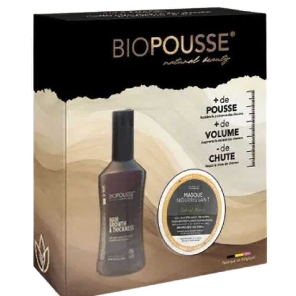 Biopousse - Coffret Lotion pousse des cheveux et son masque nourrissant