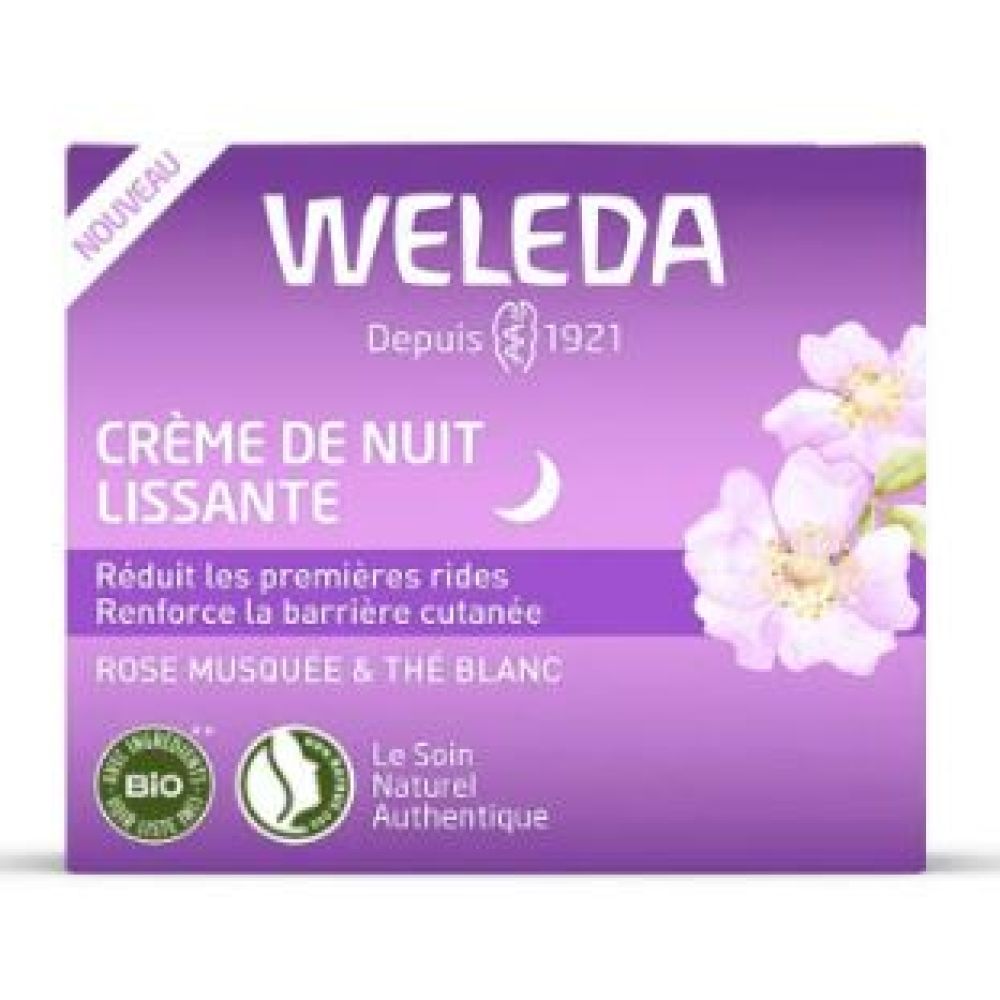 Weleda - Crème de nuit lissante - 40ml