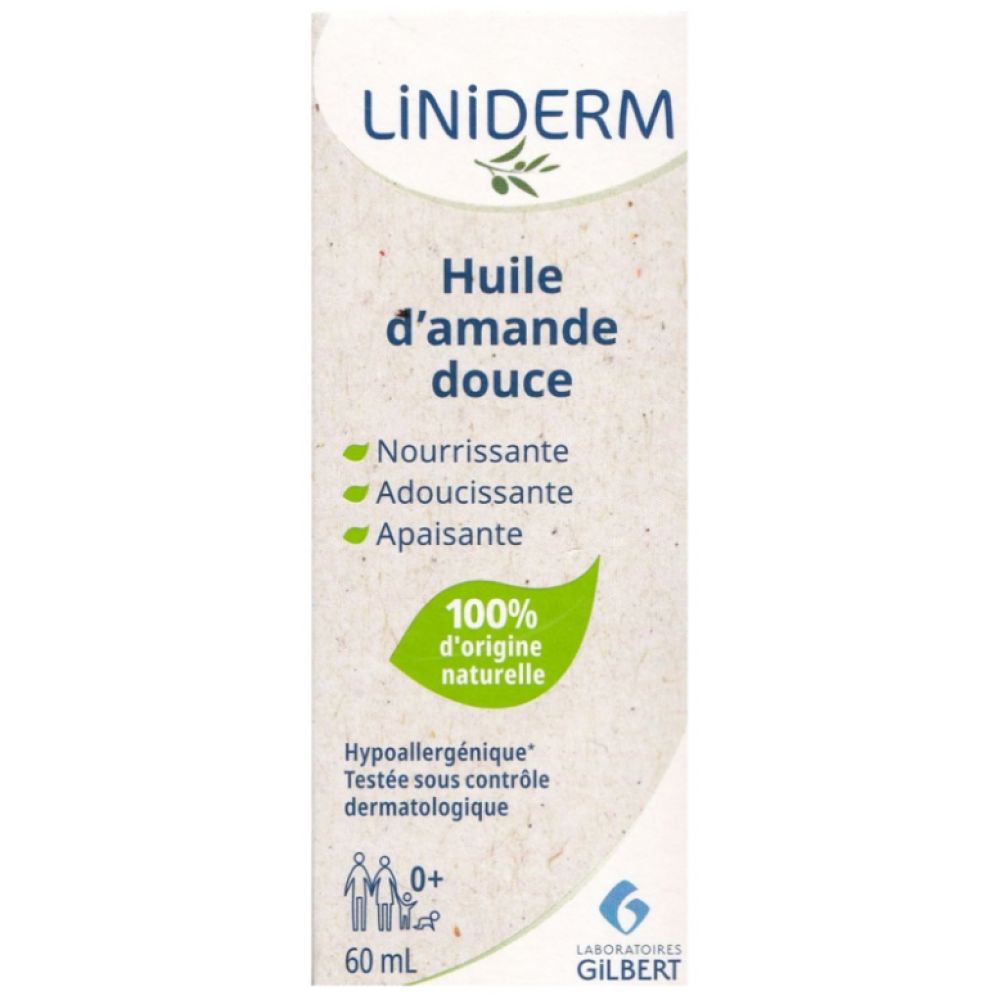 Gilbert - Liniderm hyuile d'amande douce - 60 mL