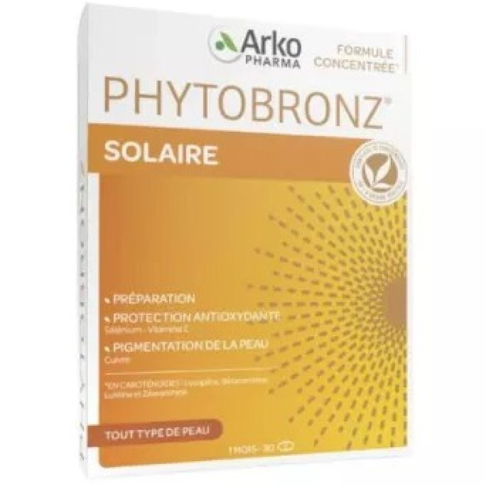 Arkopharma - Phytobronz solaire préparateur - 30 capsules