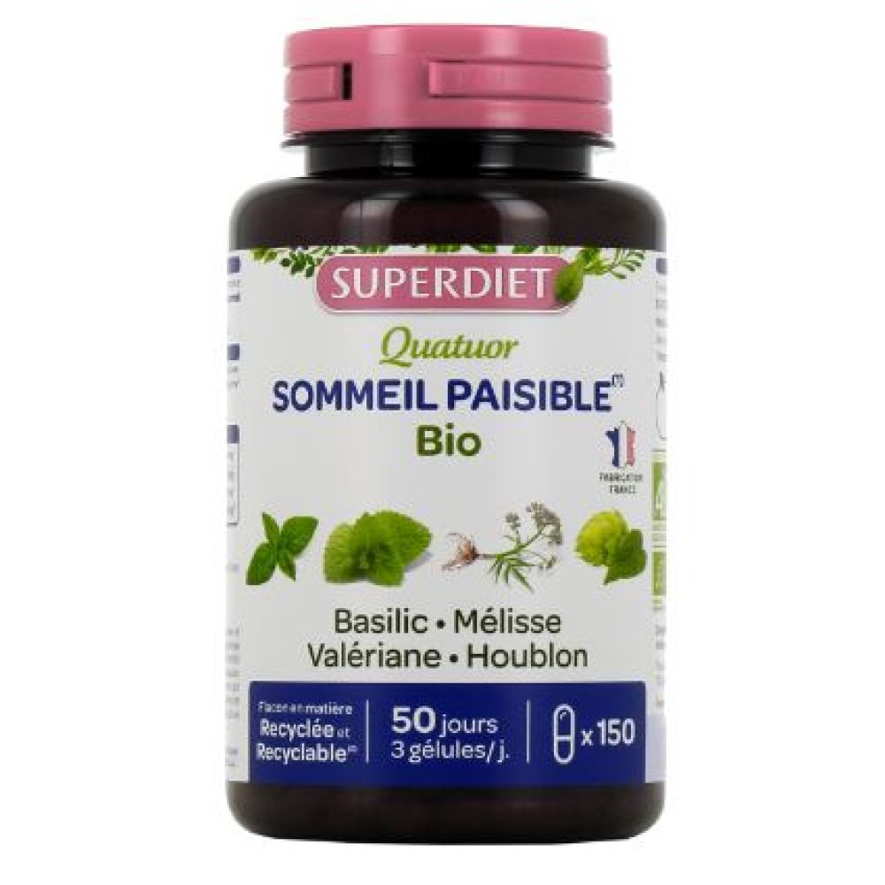 Superdiet - Sommeil paisibles - 150 gélules