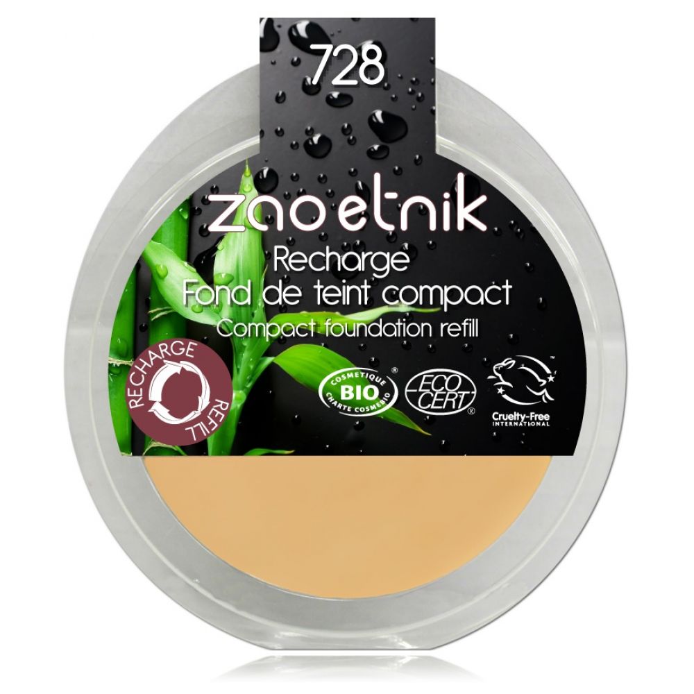 Zao - Recharge fond de teint compact très clair ocre - N°728