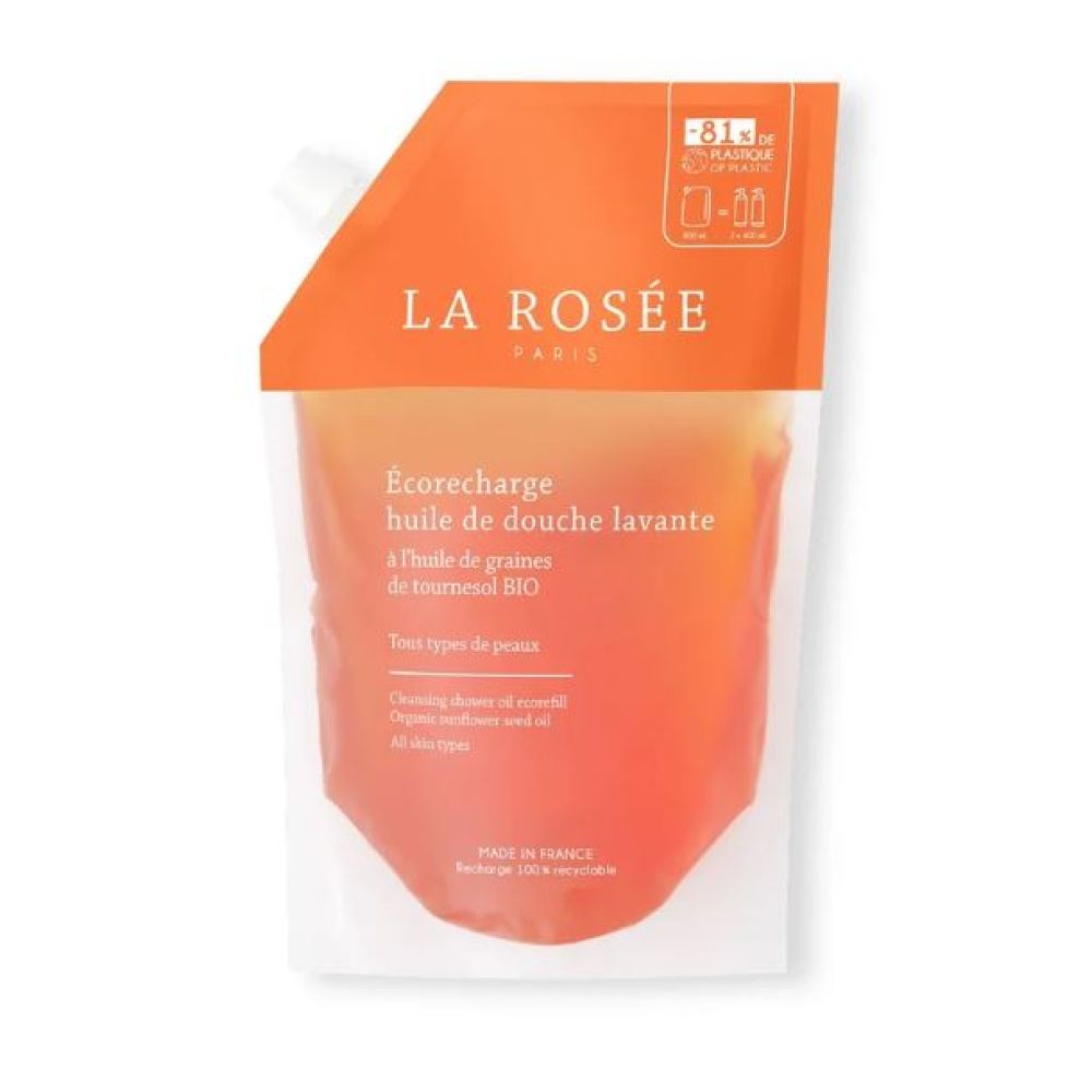 La Rosée - Ecorecharge huile de douche lavante - 800ml