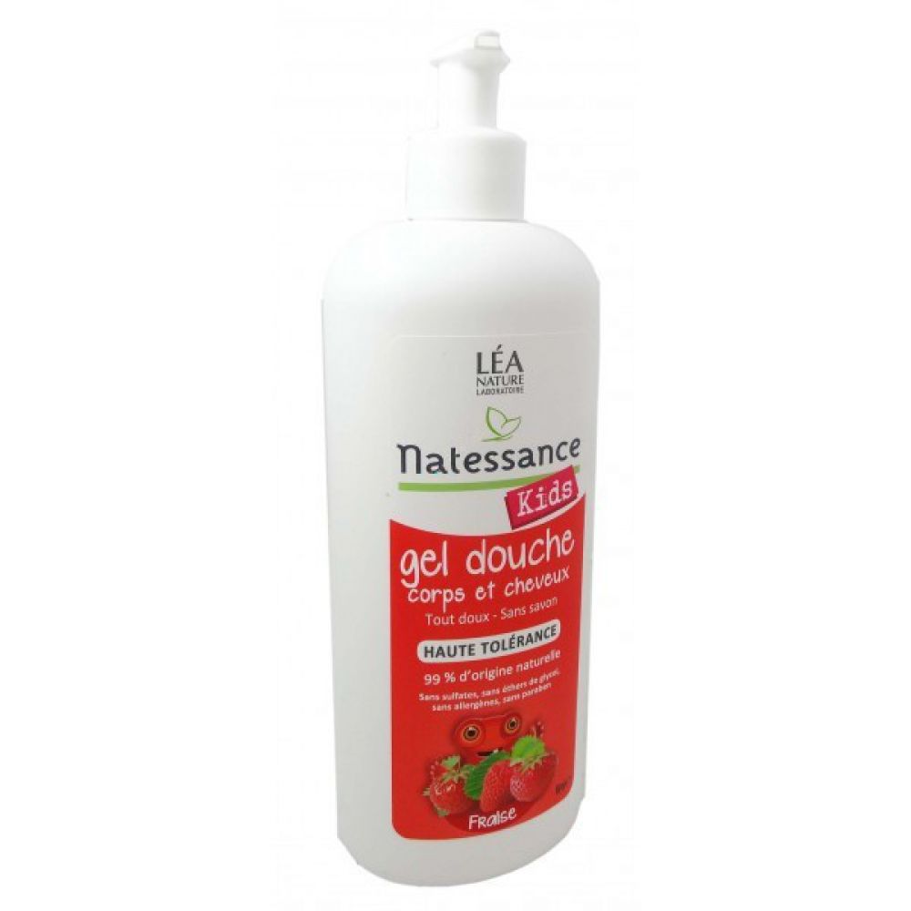 Natessance Kids - Gel douche Parfum Fraise - 500ml