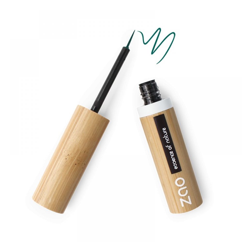 Zao - Eyeliner pinceau vert kaki - N°075