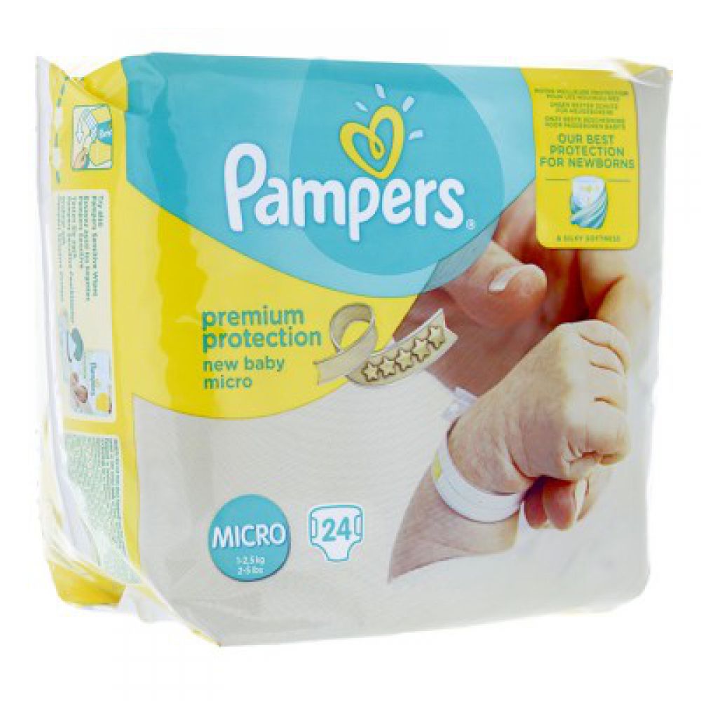 Pampers - Premium protection micro - 24 couches