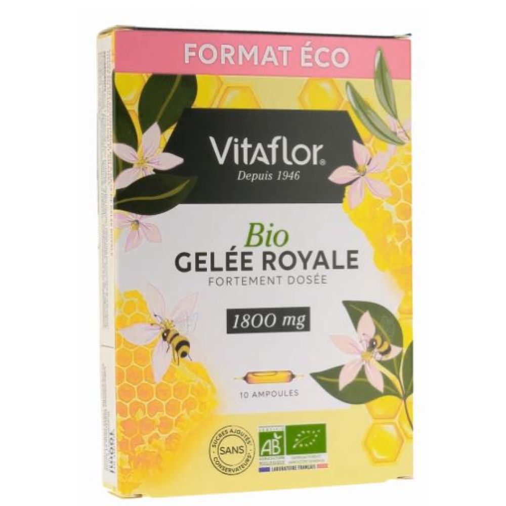 Vitaflor Gelée royale - 1800mg - 10 ampoules