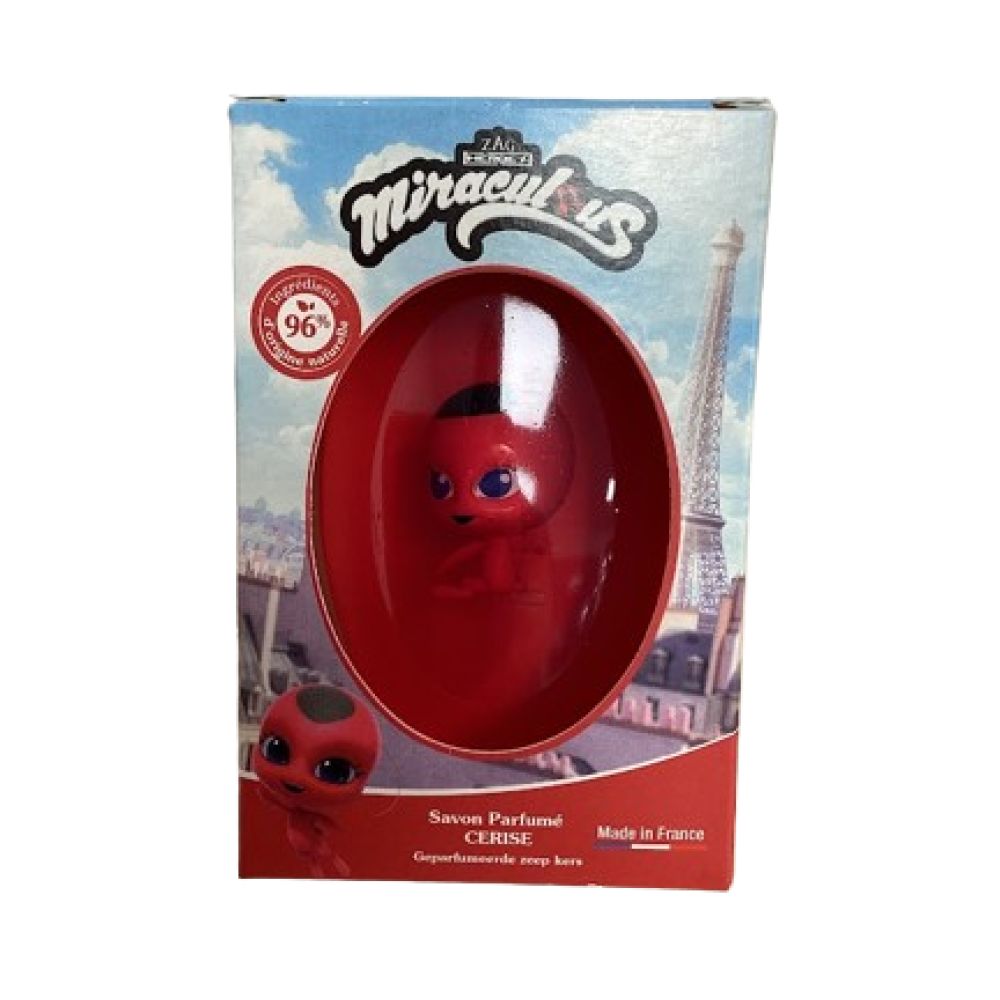 Miraculous - Savon parfumé enfant - 75g+1 figurine