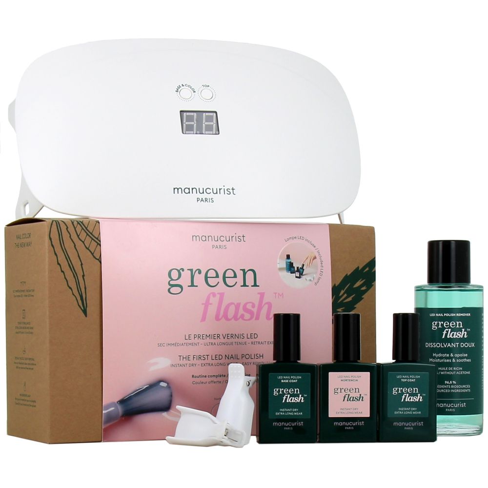 Manucurist - Kit vernis semi permanent green flash - Hortencia