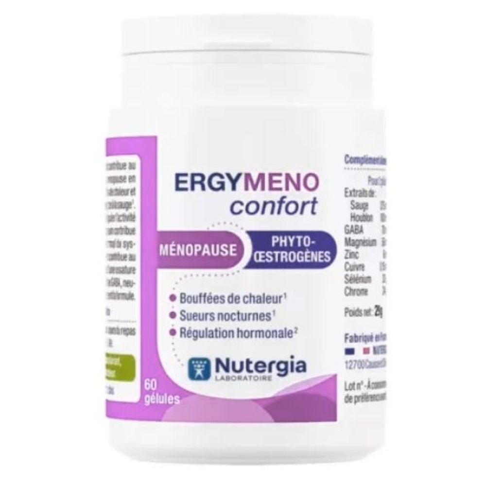 Nutergia - Ergymeno confort ménopause phyto-œstrogènes - 60 gélules