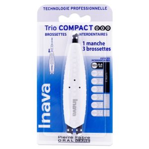 Inava - Trio compact brossettes interdentaires 0.6mm - ISO 0